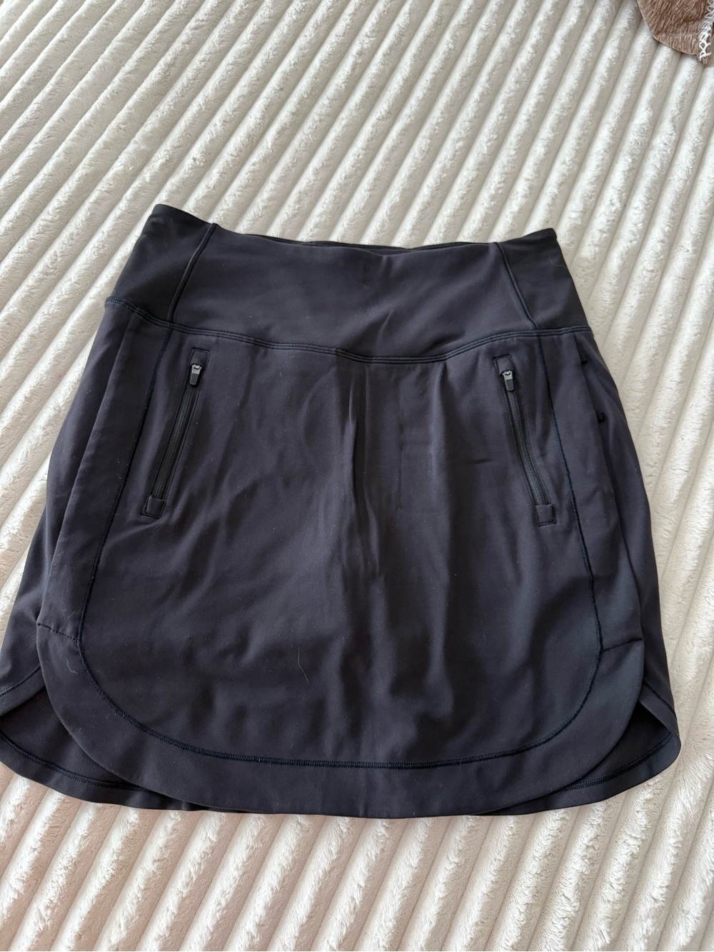 Athleta Black Fairway Skort with Zip Pockets
